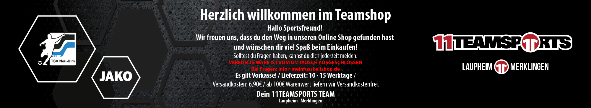 TSV Neu-Ulm Jugendfußball Title Image