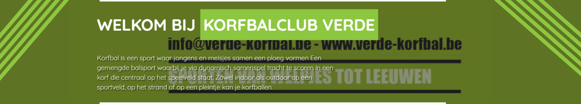 Korfbal Verde Title Image