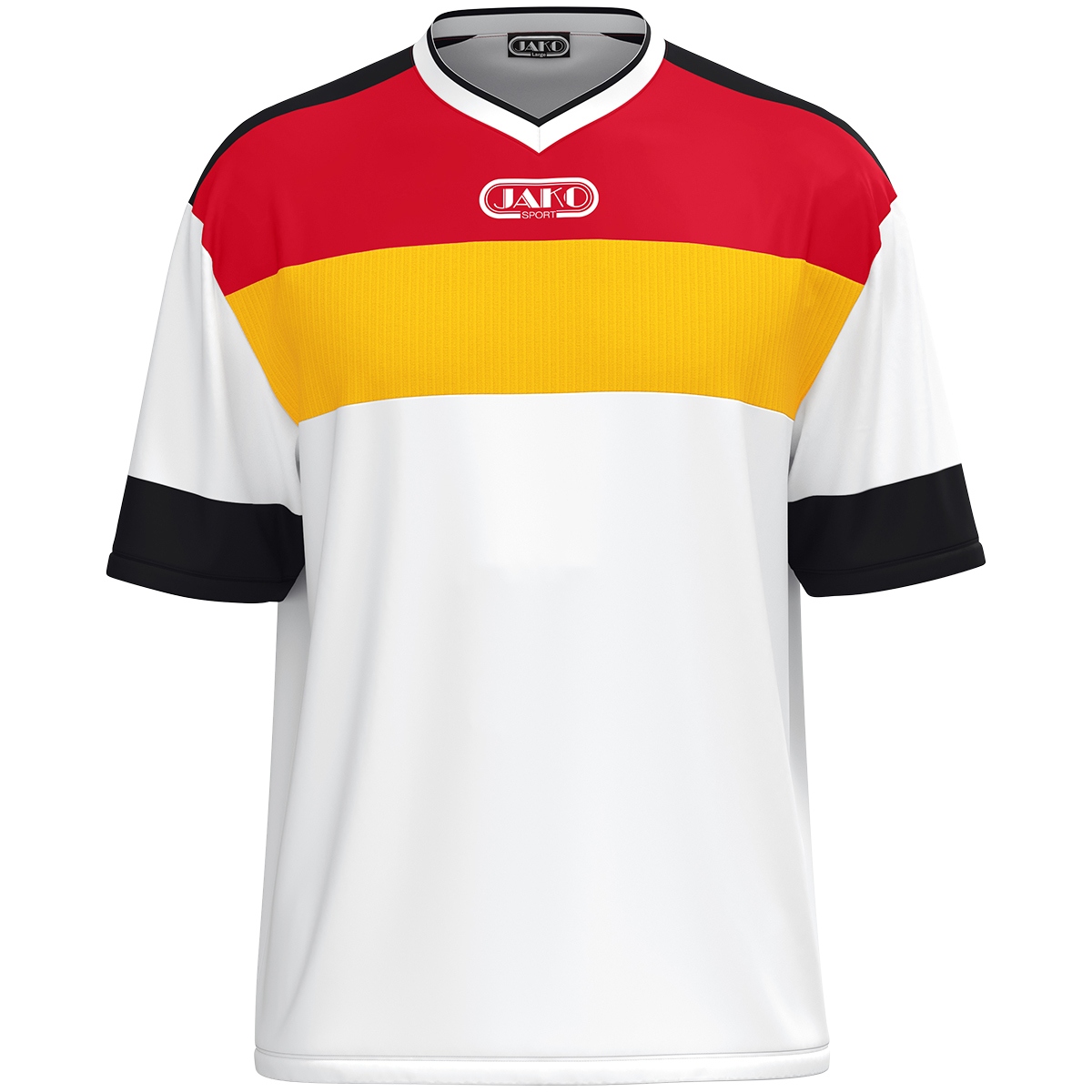 Trikot Club 92 kurzarm (weiß/gelb/rot/schwarz / Größe XXL / Unisex)