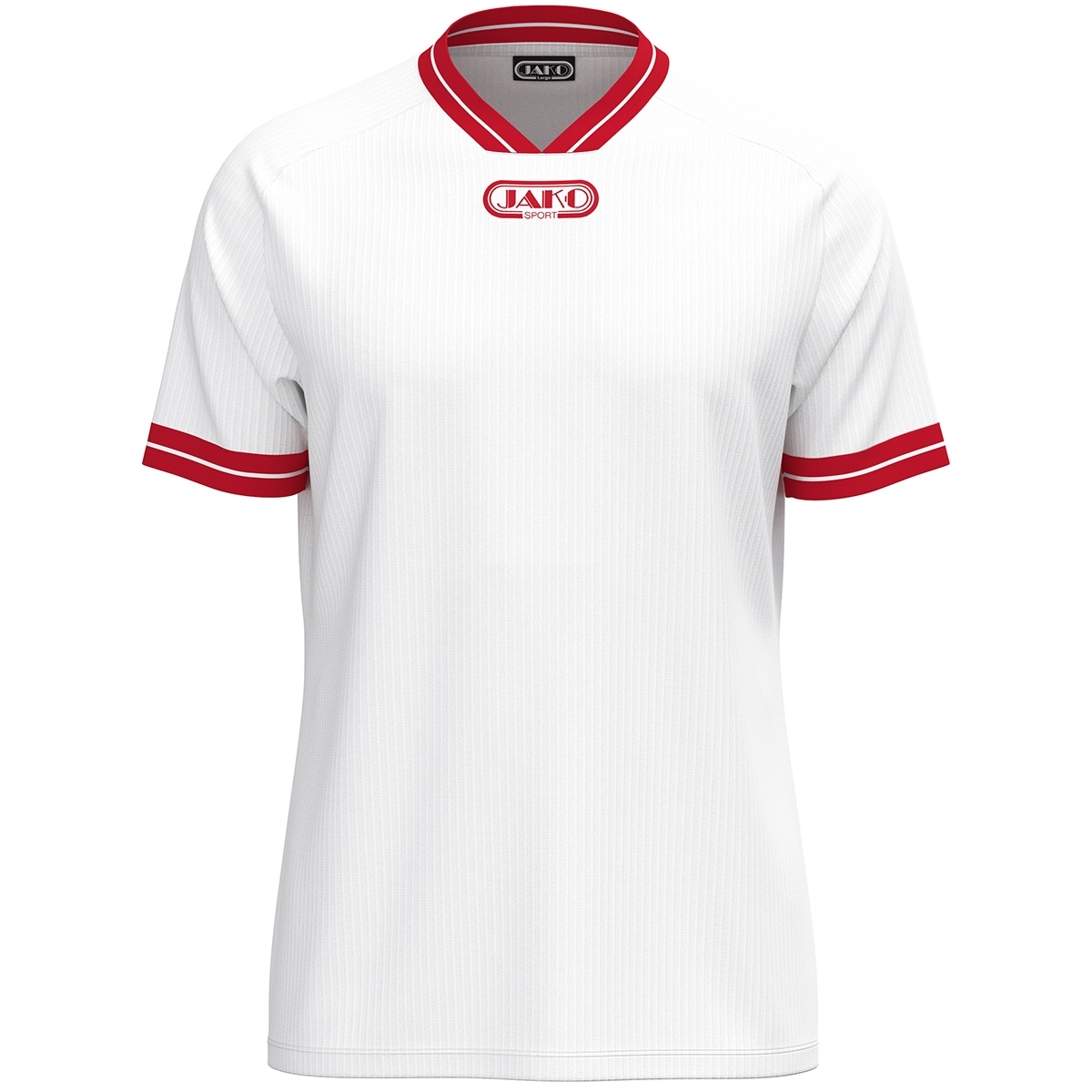 Trikot Retro kurzarm (weiß/rot / Größe XXL / Unisex)