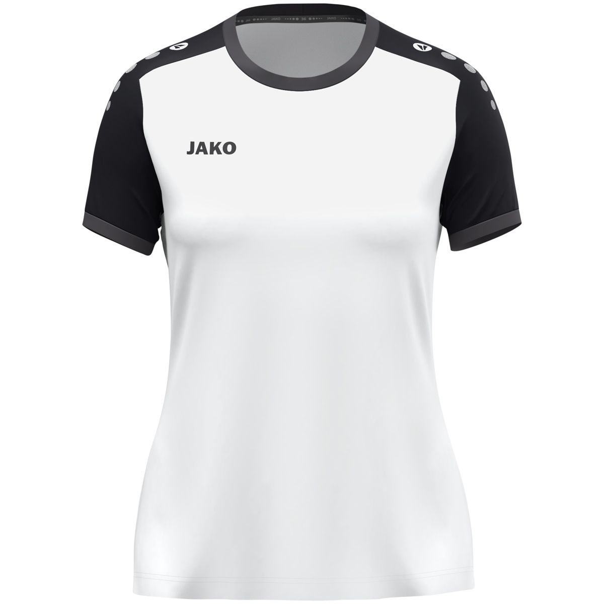 JAKO Trikot Dynamic KA Damen (weiß/schwarz/anthrazit / Größe S (34/36) / Damen Sportgrößen)