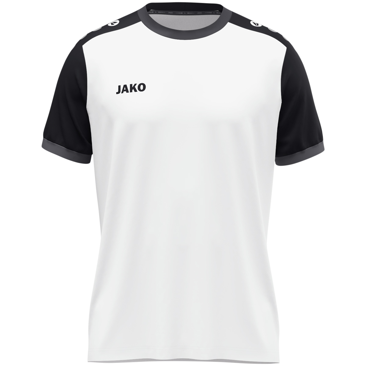 JAKO Trikot Dynamic kurzarm (weiß/schwarz/anthrazit / Größe 128 / Kinder)