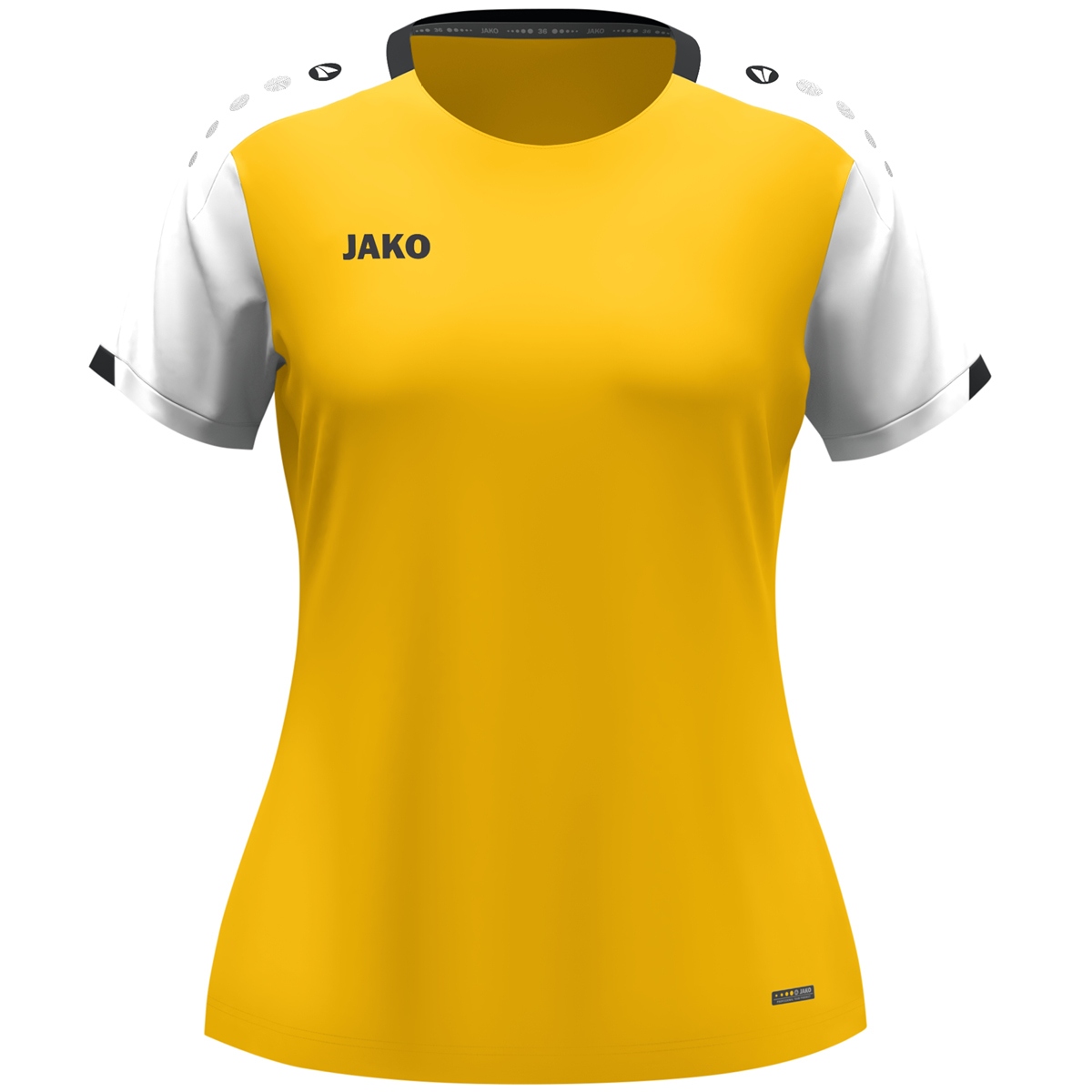 JAKO T-shirt Dynamic femmes (jaune/blanc/noir / Taille S / Femmes)