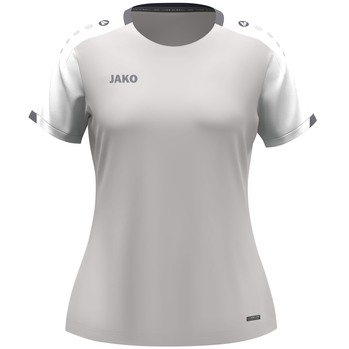JAKO T-shirt Dynamic femmes (gris clair/blanc/gris pierre / Taille M / Femmes)