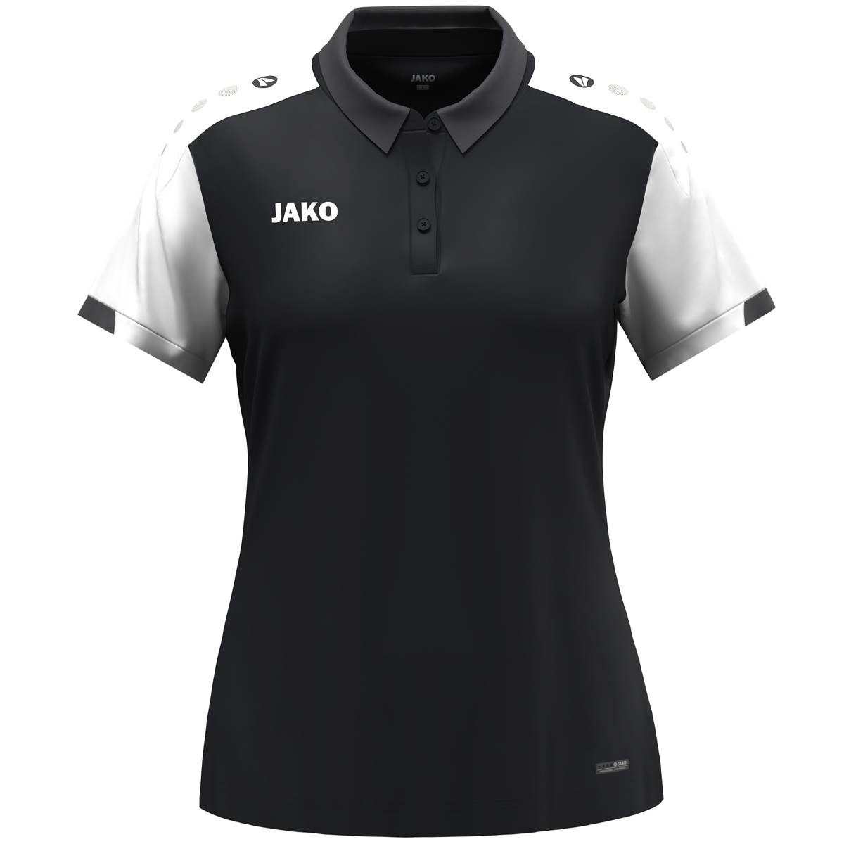 JAKO Polo Dynamic Damen (schwarz/weiß/anthrazit / Größe S (34/36) / Damen Sportgrößen)