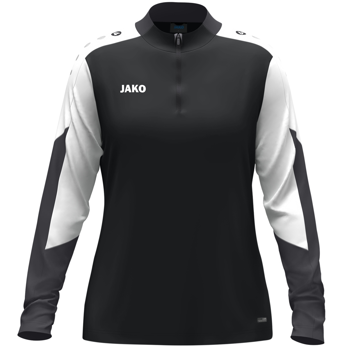 JAKO Ziptop Dynamic Damen (schwarz/weiß/anthrazit / Größe XL (46/48) / Damen Sportgrößen)