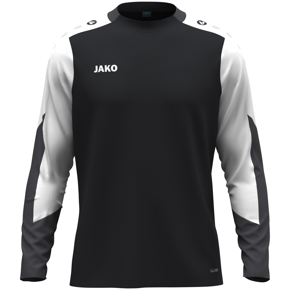 JAKO Longsleeve Dynamic (schwarz/weiß/anthrazit / Größe 128 / Kinder)