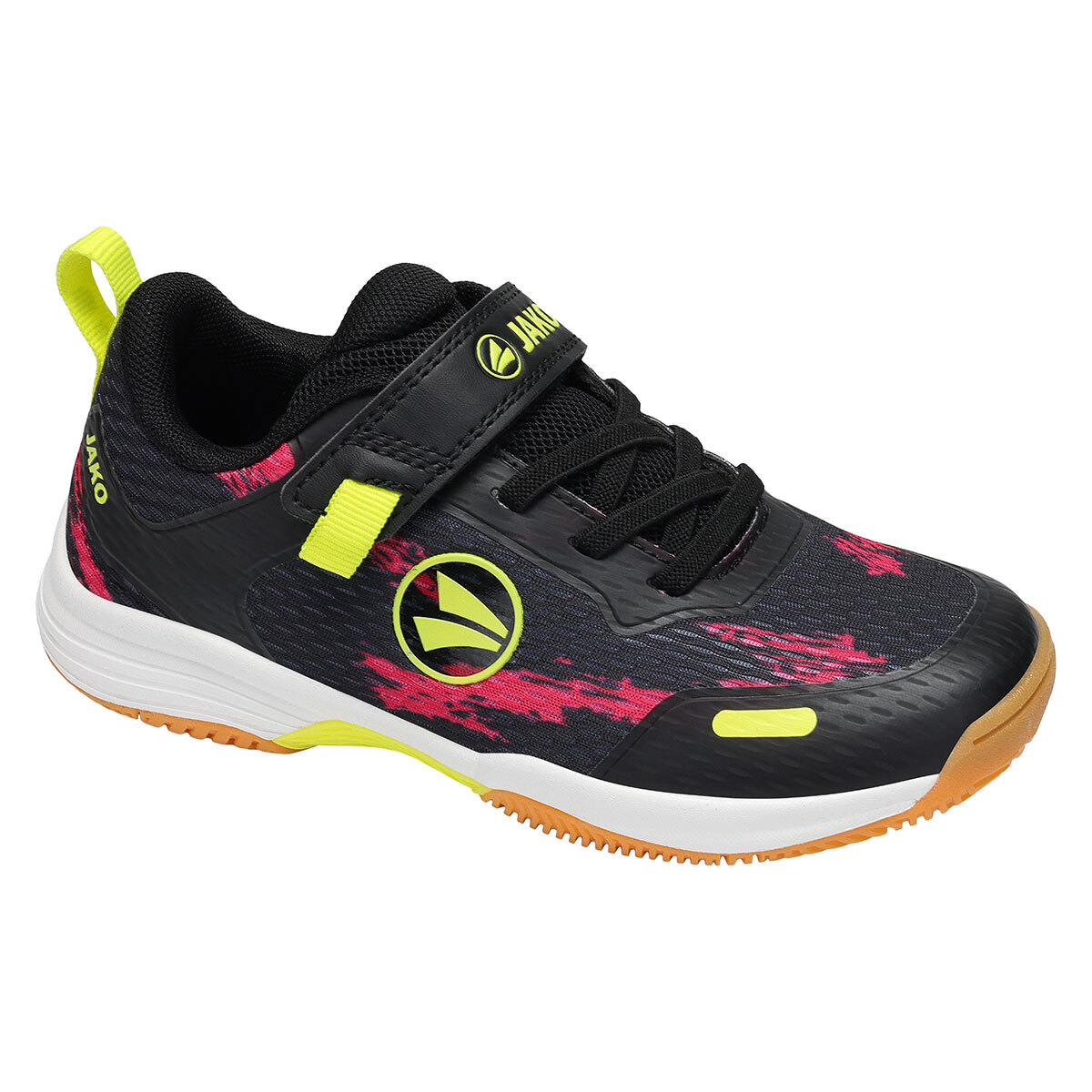JAKO Sportschuh Fun ID Junior (schwarz/pink/neongelb / Größe 29 / Schuhe europäisch)