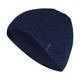 Knitted cap seablue melange Front View