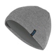 Knitted cap grey melange Front View