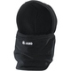 Neck warmer with cap black Front View
