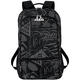 Backpack Tropicana schwarz/anthrazit Front View