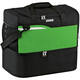 Sports bag Competition 2.0 with base compartment black/soft green Front View