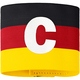 Captains band schwarz/rot/gelb Front View