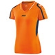 Shirt Block dames oranje/navy/wit Voorkant