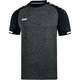 Shirt Prestige KM zwart gemeleerd/wit Voorkant