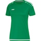 T-shirt/Maillot Striker 2.0 MC femme vert sport/blanc Vue de face