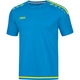 T-shirt/Maillot Striker 2.0  MC bleu JAKO/jaune fluo Vue de face
