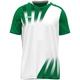 Trikot Vintage kurzarm weiß/grün Vorderansicht