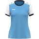 womanShirt Dynamic KM dames hemelsblauw/wit/marine Voorkant