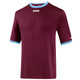 Jersey United S/S maroon/sky blue/white Front View