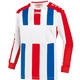 Shirt Milan LM wit/sportrood/sportroyal Voorkant