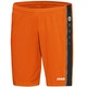 Shorts Center orange fluo/noir Vue de face