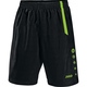 Shorts Turin black/neon green Front View