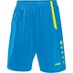 Shorts Turin JAKO blue/neon yellow Front View