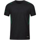 KinderT-Shirt Challenge schwarz meliert/sportgrün Vorderansicht