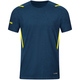 KidsT-shirt Challenge seablue melange/neon yellow Front View