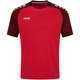 KinderT-Shirt Performance rot/schwarz Vorderansicht