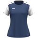 womanT-shirt Dynamic dames nachtblauw/wit/lichtgrijs Voorkant