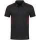 Polo Challenge zwart gemeleerd/rood Voorkant