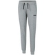 Jogging trousers Base with cuff women light grey melange Front View