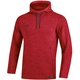 Hooded sweater Premium Basics red melange Front View