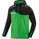 Hooded jacket Competition 2.0 soft green/black Front View