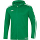 Hooded jacket Striker 2.0 sport green/white Front View