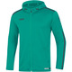 Hooded jacket Striker 2.0 turquoise/anthracite Front View