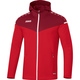 Hooded jacket Champ 2.0 red/wine red Front View