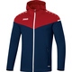 Hooded jacket Champ 2.0 seablue/chili red Picture on person