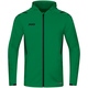 KidsHooded jacket Challenge sport green/black Front View