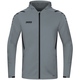 Hooded jacket Challenge stone grey/black Picture on person