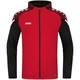 Hooded jacket Performance red/black Picture on person