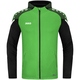 KidsHooded jacket Performance soft green/black Front View