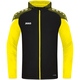 KidsHooded jacket Performance black/soft yellow Front View