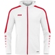 Hooded jacket Power white/red Front View