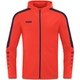 Hooded jacket Power flame/seablue Front View