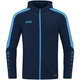 Hooded jacket Power seablue/sky blue Front View