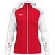 womanJas met kap Sonic damesmaten rood/wit Voorkant
